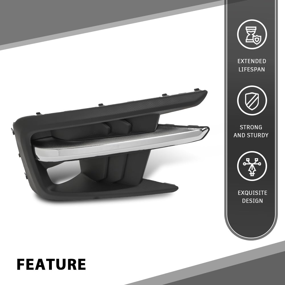 G-PLUS Fog Light Lamp Trim Cover Passenger Side Compatible with Subaru Ascent 2019-2022 57731XC02A