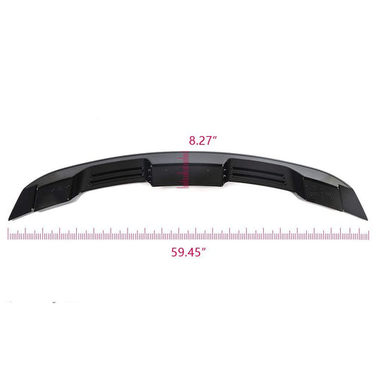 Rear Spoiler Wing Compatible for Ford Mustang Coupe 2015-2020 GT500 Style Gloss Black