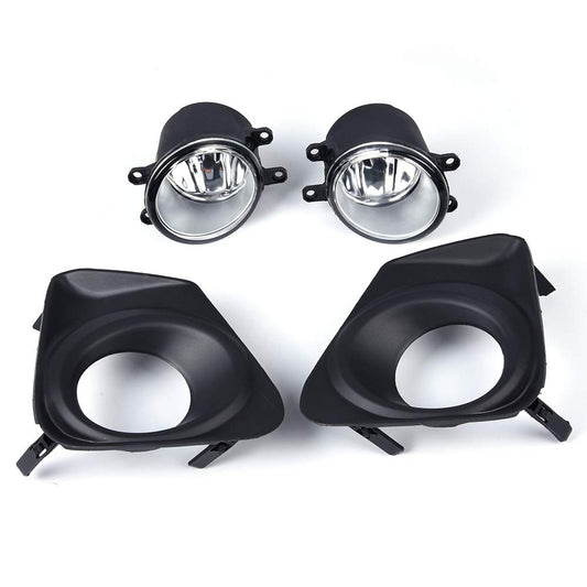 G-PLUS Bumper Fog Lights Compatible with 2011-2013 Toyota Corolla Altis Clear Driving Fog Lamps Accessories, neblineros para autos delantero, faros antiniebla Driver & Passenger Side