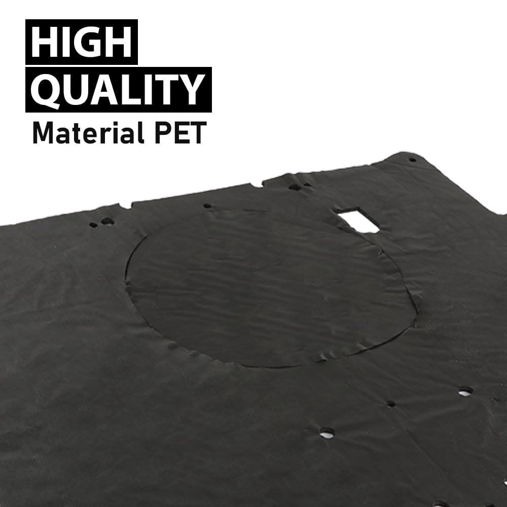 G-PLUS Black Hood Insulation Pad Heat Shield Compatible with Chevy Camaro 1980 1981 Black 1pc