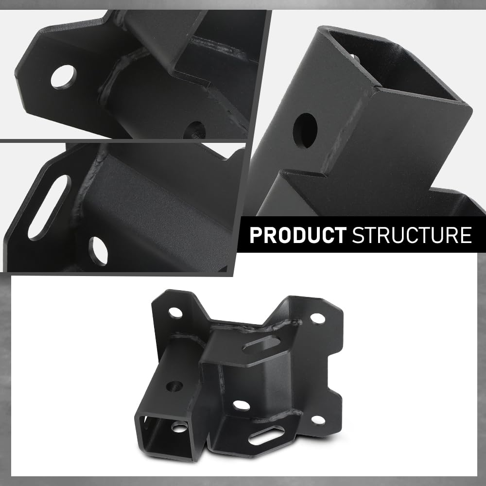 G-PLUS Rear 2" Receiver Tow Hitch Compatible with Can-Am Maverick X3 & X3 Max (Turbo) 2016-2021 Black