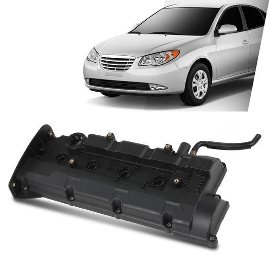 G-PLUS Engine Valve Cover w/Gasket 22410-23100 Compatible with Hyundai Elantra 2004-2006/ Tiburon 2004-2008/ Tucson 2005-2009, Fit Kia Spectra 2004-2009/Spectra5 2005-2009/ Sportage 2005-2010
