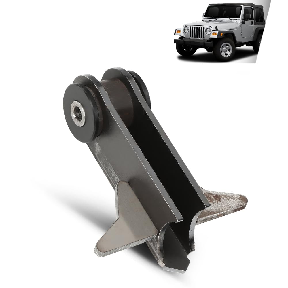 G-PLUS Front Passenger Axle Upper Control Arm Bracket Kit Compatible with Jeep TJ LJ MJ XJ ZJ 1984-2006 Black