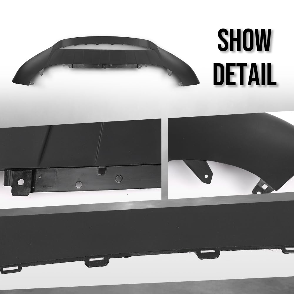G-PLUS Front Spoiler Compatible with Porsche Cayenne 2019 2020 2021 2022, Fit Base and S Models. with Sport Package 9Y0807061KG2X, 9Y0807061DG2X Black
