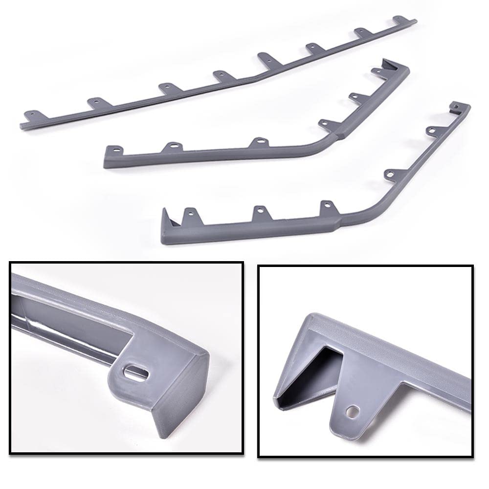 G-PLUS Front Bumper Molding Trim Kit Compatible with Cadillac CTS V Model 2009-2015 Front Bumper Trim Gray-3 Pieces 25882978 GM1044116 Grey