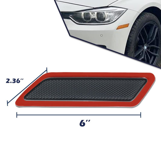 G-PLUS Bumper Reflector Compatible with 2012-2015 BMW 328i,63147274522, BM2555102, 63147274521,BM2554102 Front Driver & Passenger Side (Smoky)