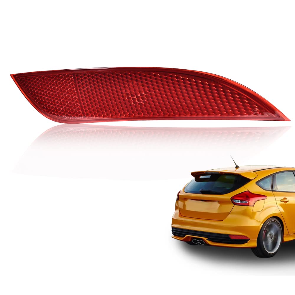 G-PLUS Rear Passenger Side Bumper Reflector Compatible with 2017-2019 Focus SEL 2015-2019 Focus Electric SE ST Titanium F1EZ13A565A FO1185110