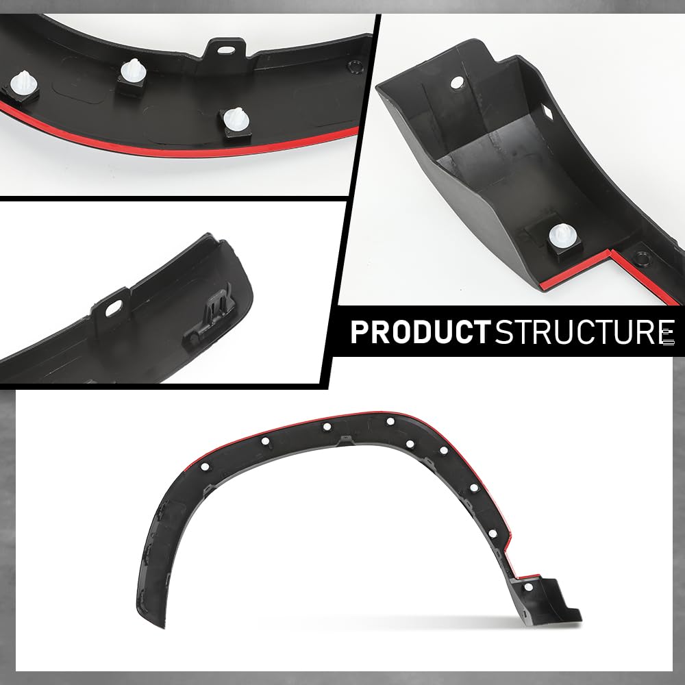 G-PLUS Front Left+Right Fender Flare Pair Compatible with Toyota Corolla Cross (submodel: L, LE, XLE) 2022-2023 756010A040