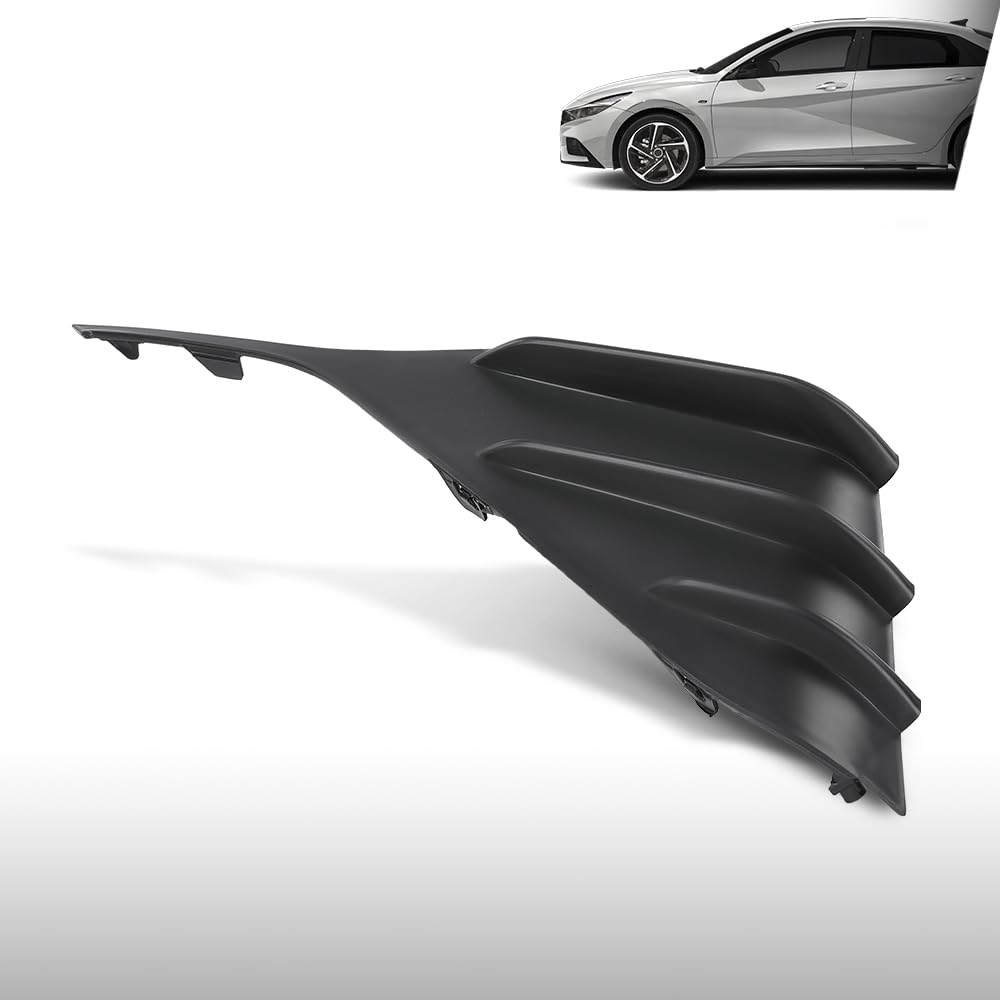 G-PLUS Front Left Side Bumper Blanking Cover Compatible with Hyundai Elantra Blue Hybrid, Limited, Limited Hybrid, SE 1.6L L4 - Electric/Gas, 2.0L L4 - Gas 2025 86563AACD0, 86563AACC0 Black