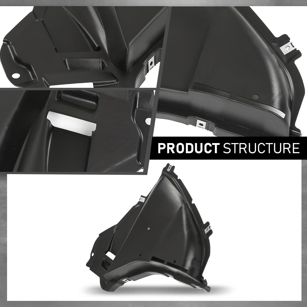 G-PLUS Front Left Fender Liner Inner Assembly, Compatible with BMW 530e 530i 540d 540i M550i 2017-2020, 51718060031, BM1250133
