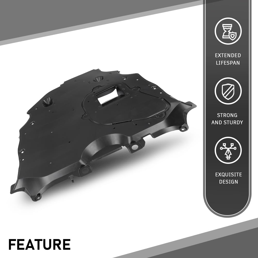 G-PLUS Front Center Undercar Shield Engine Splash Shield Compatible with Toyota RAV4 2019-2024 5110042010, TO1228295, 51100-42010, 51100 42010 Black
