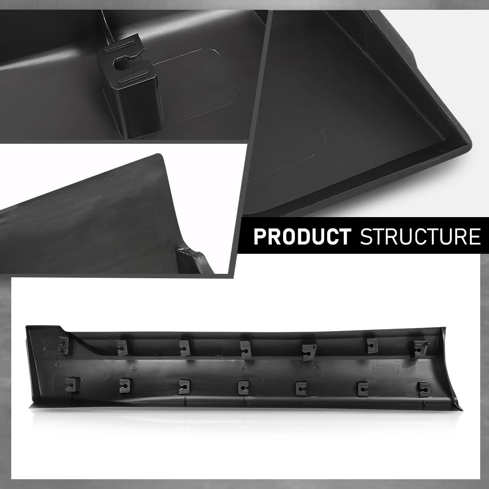G-PLUS Front Right Door Molding and Beltlines, Compatible with Ford Edge SPOR/ST/ST-Line/Titanium 2015-2023, Passenger Side, FT4Z5820878AA, FO1305110
