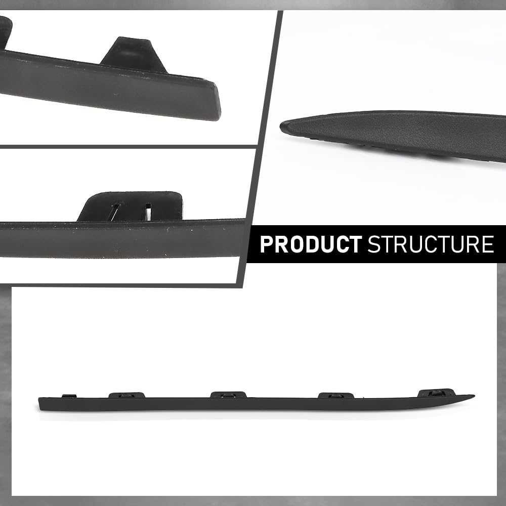 G-PLUS Front Left Bumper Trim Molding, Compatible with Benz A220 A250 2019-2022 With AMG Styling Package, Fit Benz A35 AMG 2020-2022, Driver Side, 1778854303, MB1046162