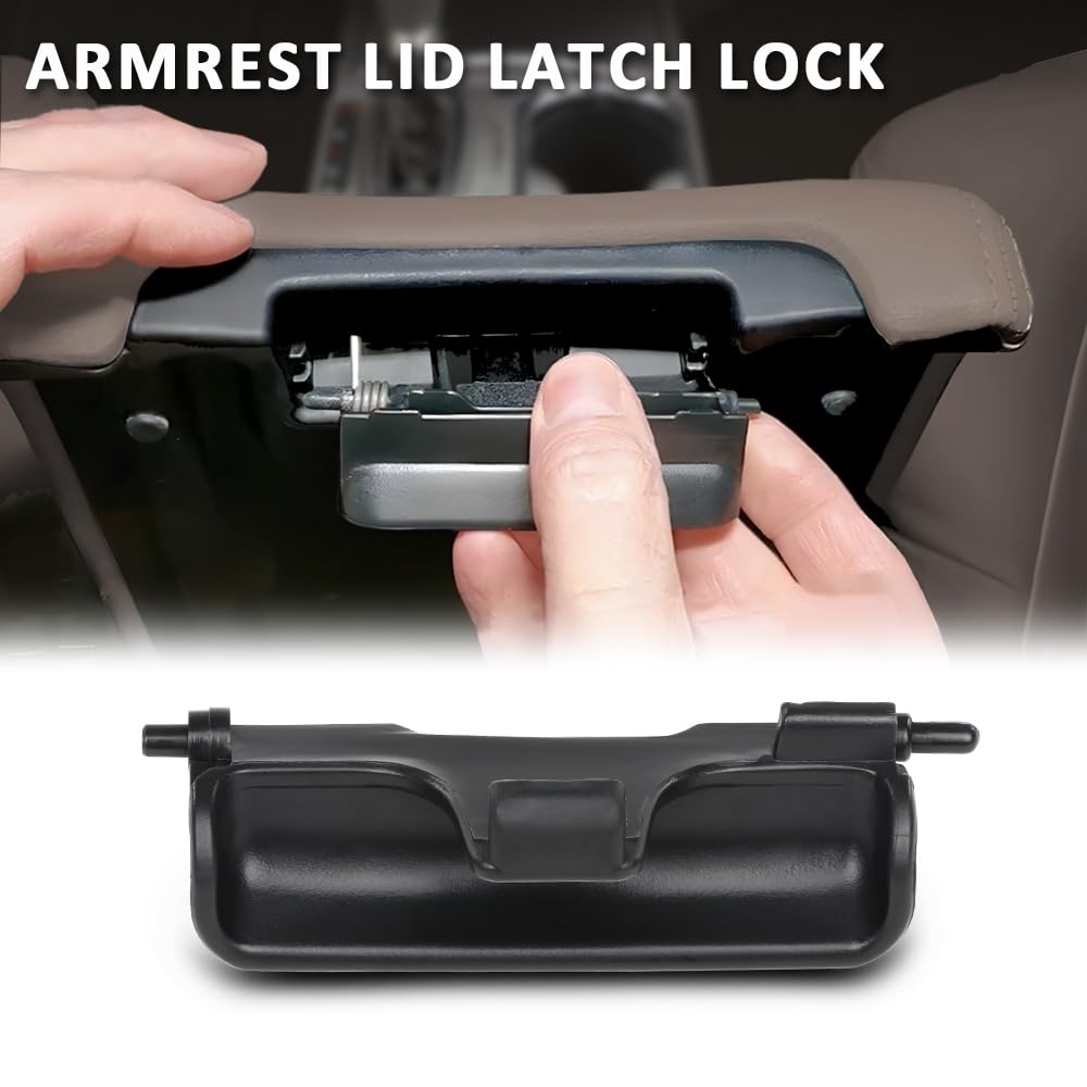 G-PLUS Center Console Lid Latch Armrest Lock Compatible with Acura RDX 2013-2018 Replace Black 83417TX4A01