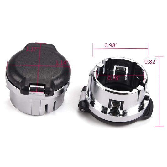 G-PLUS Dash Power Outlet Cover, Compatible with Chevy Avalanche Silverado 1500 Suburban Tahoe 2007-2013 Fit 2008-2014 Cadillac CTS/CTS-V Sedan/2010-2014 Cadillac CTS/CTS-V Wagon 20983936 25793816