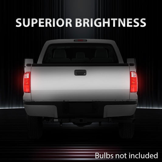 G-PLUS Rear Brake Lamps Assembly Tail Light Lamp w/o Bulbs Right Passenger Compatible with Ford F250 F350 F450 F550 Super Duty 2008-2016 BC3Z13404A, FO2801208 Red Lens RH Luces Traseras Faros Traseros