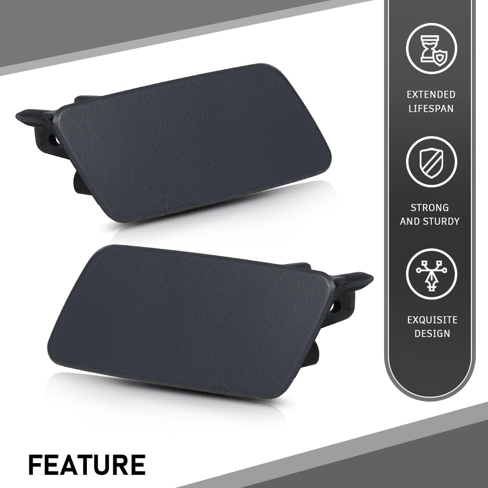 G-PLUS Headlight Headlamp Washer Nozzle Jet Cover Cap Compatible with Range Rover Sport 2014-2017