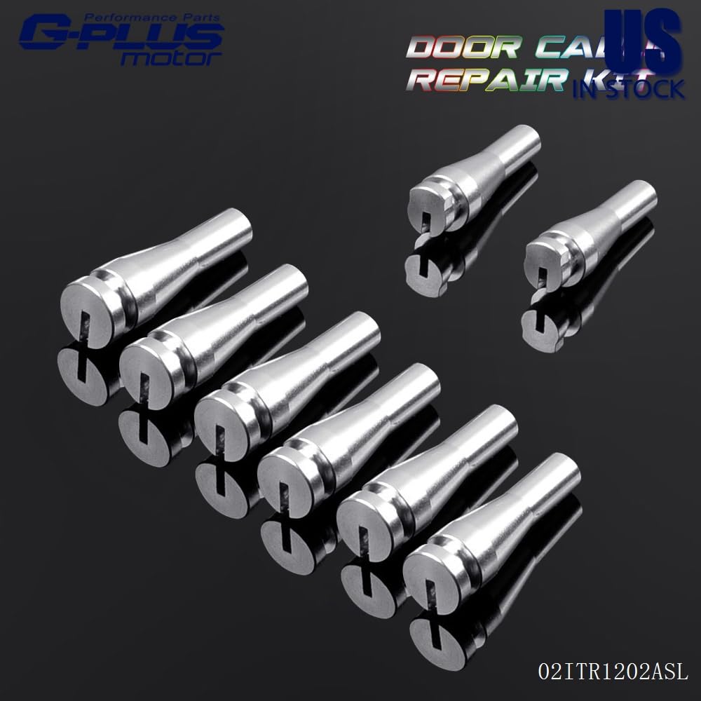 G-PLUS Door Latch Cable Repair Kit Compatible with Ford F150/F250/F350/E-series/Ranger/Expedition/Excursion/Navigator 8 PCS Latch Lock Cable Ends