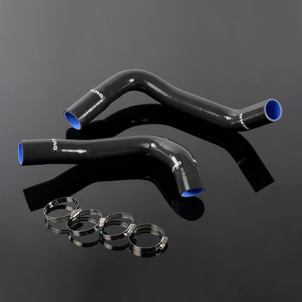 G-PLUS Coolant Silicone Radiator Hose Kit Compatible With 1970-1987 Pontiac Firebird Grand Prix Black