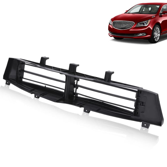 G-PLUS Front Bumper Shutters W/o Motor Compatible with Buick Lacrosse 2014 2015 2016 26202080 GM26202080 9054678 Dark Black