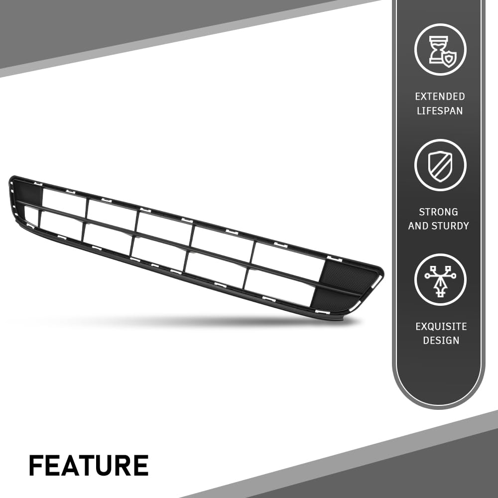 G-PLUS Front Bumper Lower Grille Intake Cover Compatible with Subaru Impreza 2017-2019 57731FL30A
