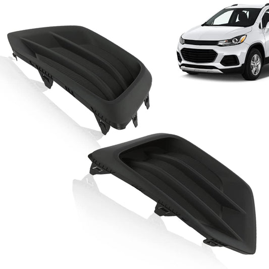 G-PLUS Fog Light Cover Driver and Passenger Side Compatible with Chevy Trax 2017 2018 2019 2020 2021 2022 Front Bumper Fog Lamp Cover 42537708 GM1039226 42537707 GM1038226