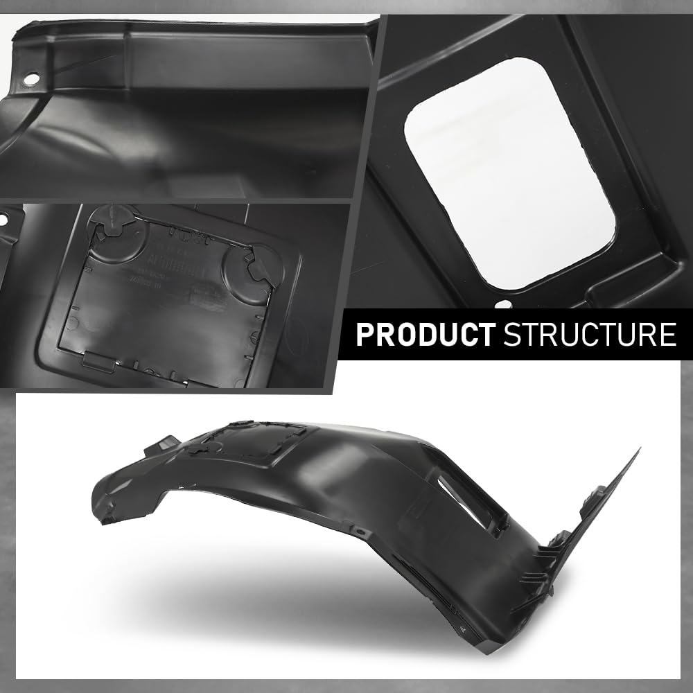 G-PLUS Fender Liner Set Front Left & Right Front 2Pc Compatible with BMW 323i 325i 328i 330Ci 335d 335i 2006-2012 51717059379-PFM, 51717059380-PFM
