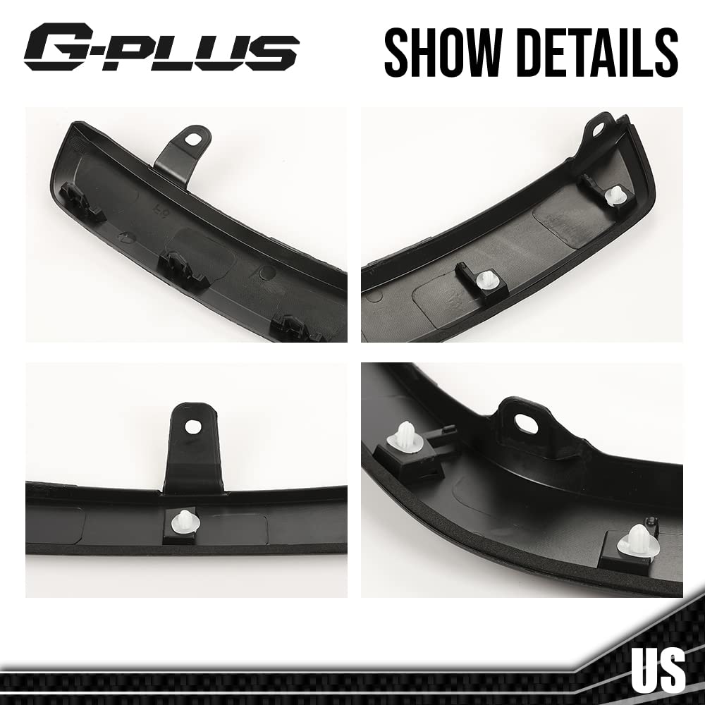 G-PLUS Fender Flares Compatible With 2019 2020 2021 Toyota Rav4, OE Style Front Wheel Black Fender Molding Trim 756010R090,7560142160(Front Left Driver Side)
