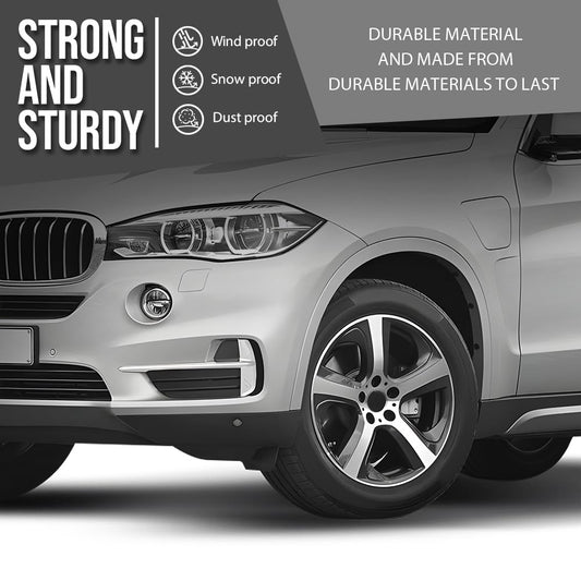 G-PLUS Front Left Fog Lamp Bumper Trim Silver Compatible with BMW X5 2014-2018 Fits Models without M Sport Line Package, Type 1 Standard Line Face Bar Grille Trim 51117303113 BM1038152