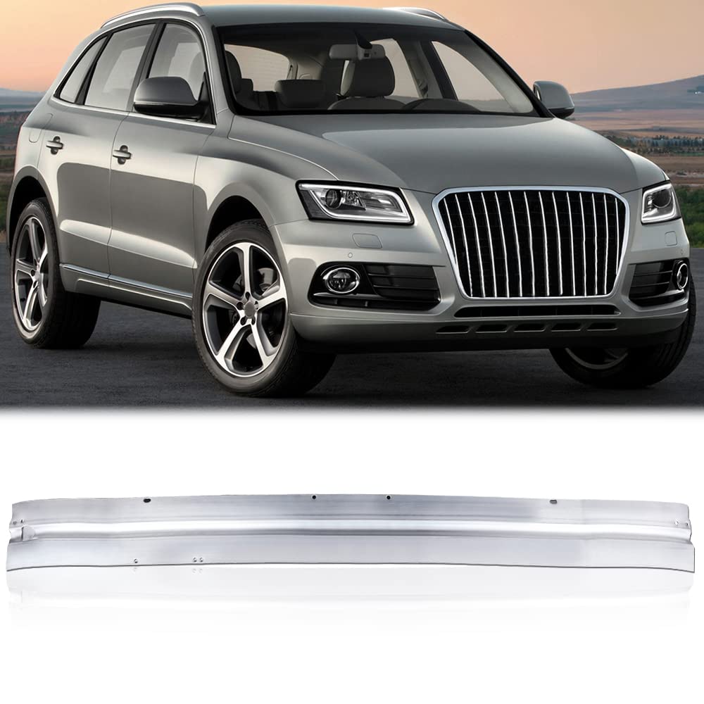 G-PLUS Front Bumper Reinforcement Compatible with Audi Q5 SQ5 2009-2017 8R0807113B AU1006123 Impact Bar Aluminum Silver