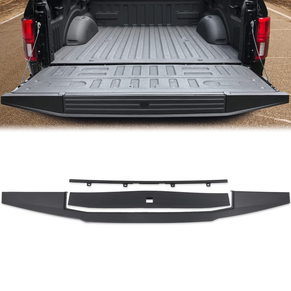 G-PLUS Complete Tailgate Cap Molding Kit 3 PCS Compatible with 2017-2020 Ford Super Duty F250 F350 (for Models with Integrated Tailgate Step ONLY) 324099266144