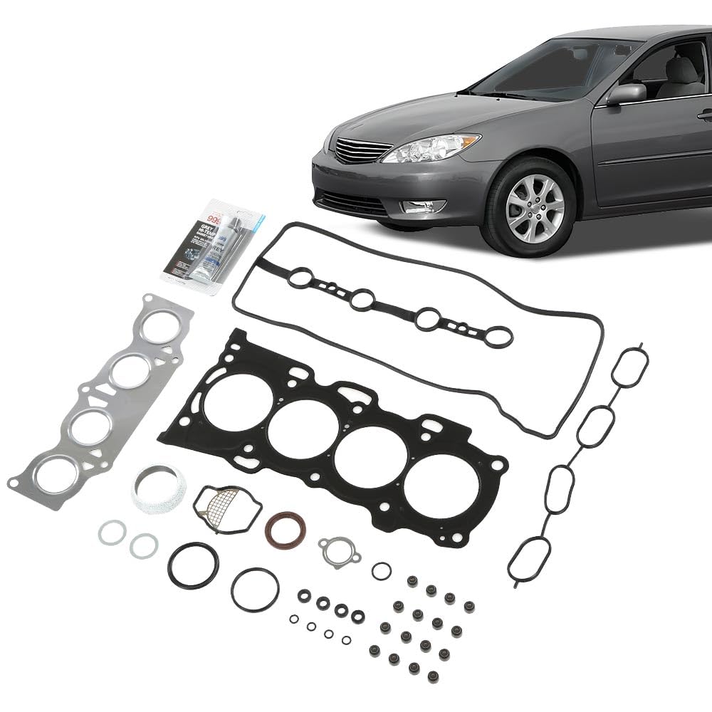 G-PLUS Head Gasket Set Compatible with Scion TC 2005-2006 2.4L 2398CC L4 DOHC, Fit Toyota Camry Solara 2002-2006/Fit Toyota Highlander 2001-2006/Fit Toyota RAV4 2004-2006 2.4L HS26232PT