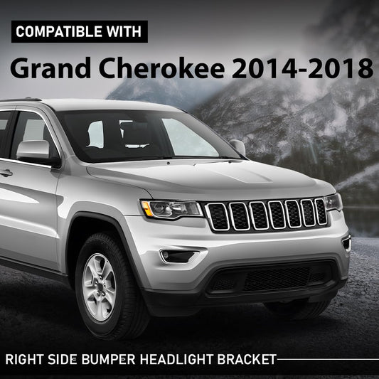 G-PLUS Front Headlight Bracket Passenger Right Side Compatible with Jeep Grand Cherokee 2014-2018 68223470AA, CH1043109