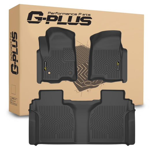 G-PLUS 3PCS Floor Mats for Chevy Silverado GMC Sierra 1500 2500HD 3500HD 2019-2025 TPE