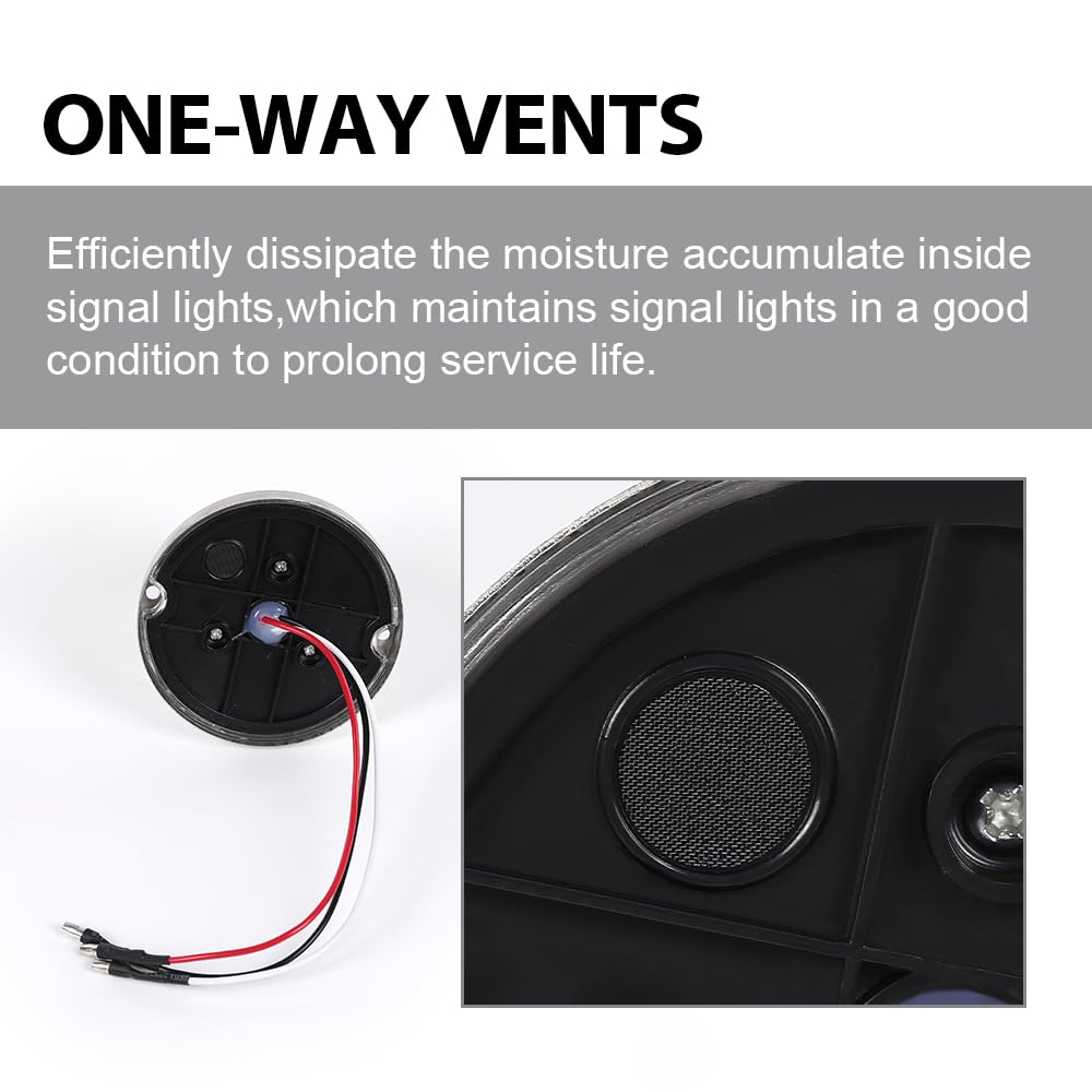 G-PLUS Clear Lens Warm White LED Light Marker Turn Signal Light Lamp w/Base universal