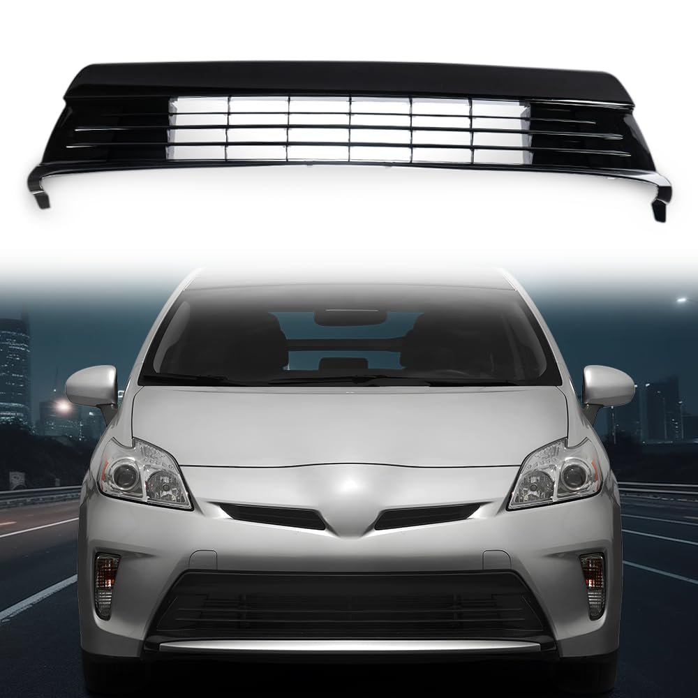 G-PLUS Front Bumper Lower Grille Grill Compatible with Toyota Prius FT 2012 2013 2014 2015