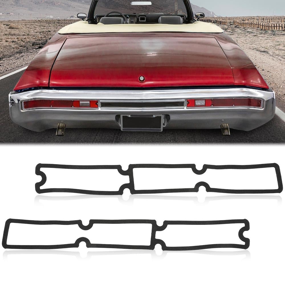 G-PLUS Pair Tail Lamp Gaskets Fit 1970 1971 1972 Buick Skylark, GS, GSX Tail Light Lens