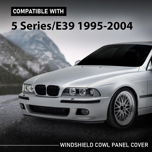 G-PLUS Windshield Cowl Panel Cover Compatible with BMW 5 Series E39 1995-2004 51718159292
