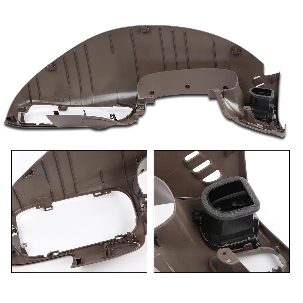 G-PLUS Dash Pad Bezel Compatible with Ford F150/ Expedition 1997 1998 1999 2000 2001 2002 2003 Dash Trim Bezel (Matte Brown)