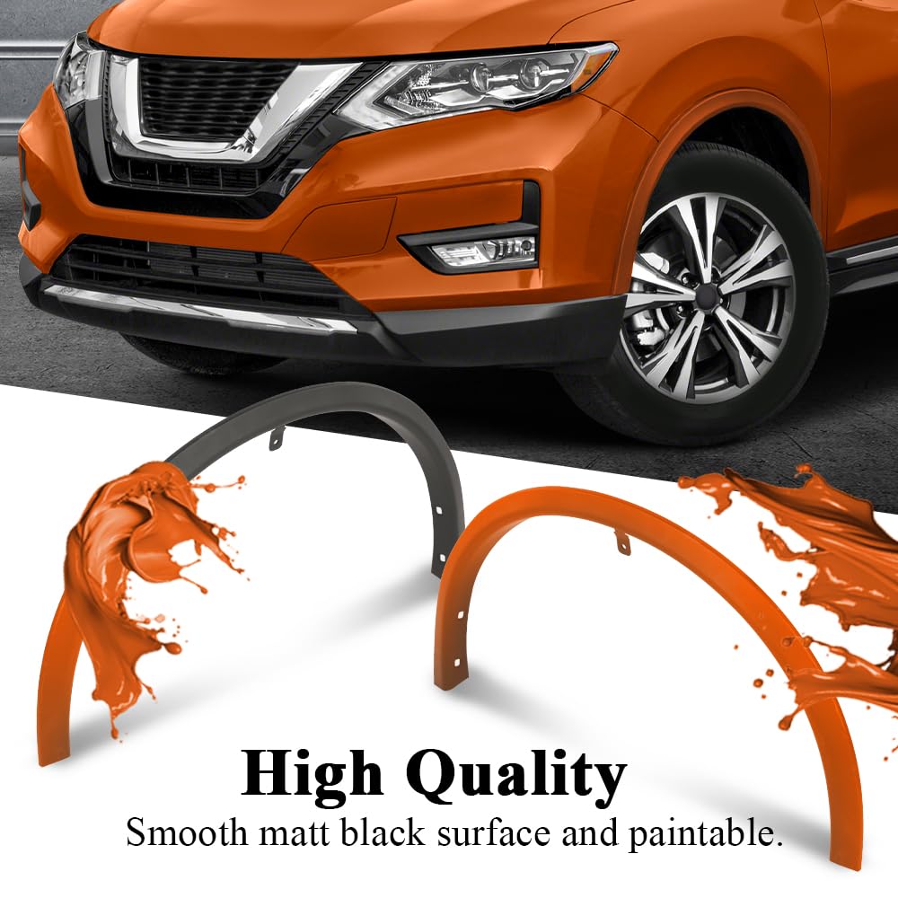 G-PLUS Fender Flares Front 2 PCS Set Compatible with Nissan Rogue 2014-2020 Driver and Passenger Side Textured Black Wheel Fender Trims 638609TA1A NI1291101 638619TA1A NI1290101