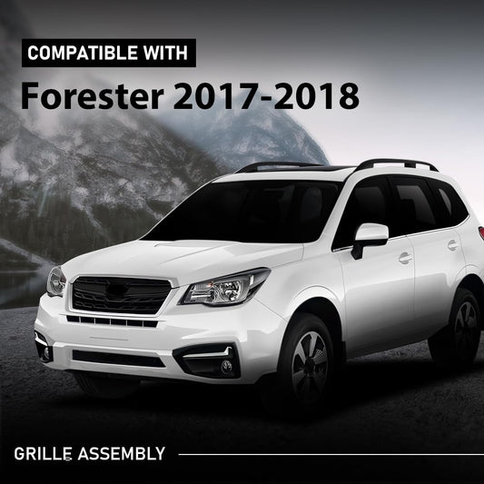 G-PLUS Front Bumper Grille Grill Compatible with Subaru Forester 2017-2018 91121SG280