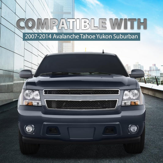 G-PLUS TPE Dash Board Dash Cover Compatible with 2007-2014 Chevy Tahoe Suburban Yukon Avalanche/GMC Sierra 1500 2500 HD 3500 HD Yukon Gray