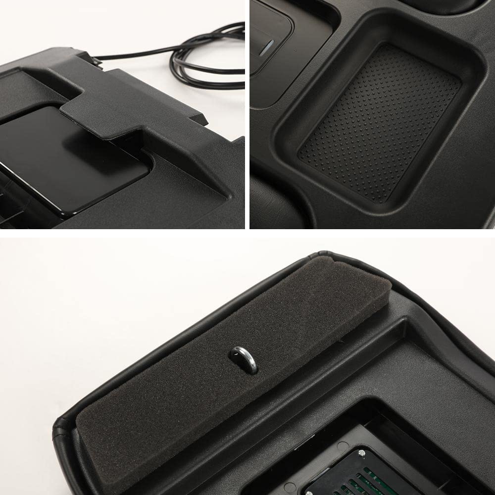 G-PLUS Center Console Lid Repair Kit Arm Rest Latch W/Charging Compatible with GMC Sierra/Yukon/Chevy Silverado/Suburban 1999-2007