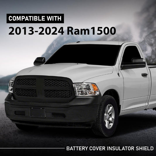 G-PLUS Battery Cover Insulator Shield Compatible with Dodge Ram 1500 2013-2024 Black Battery Shield 5033397AE