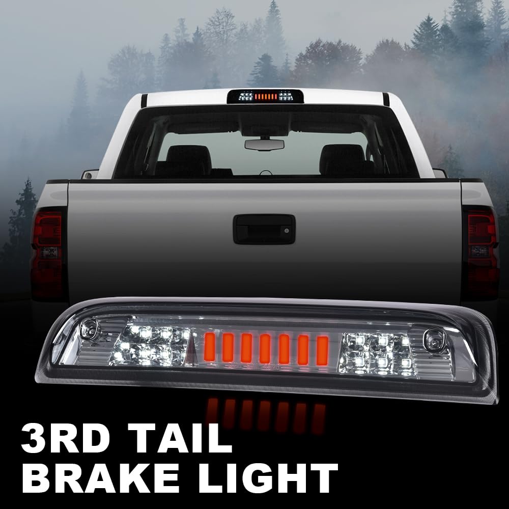 G-PLUS LED Center High Mount Stop Light Compatible with 2015-2020 GMC Sierra/Chevy Silverado 2500HD 3500HD,Compatible with 2014-2020 Chevy Silverado 1500 23509162 20979071