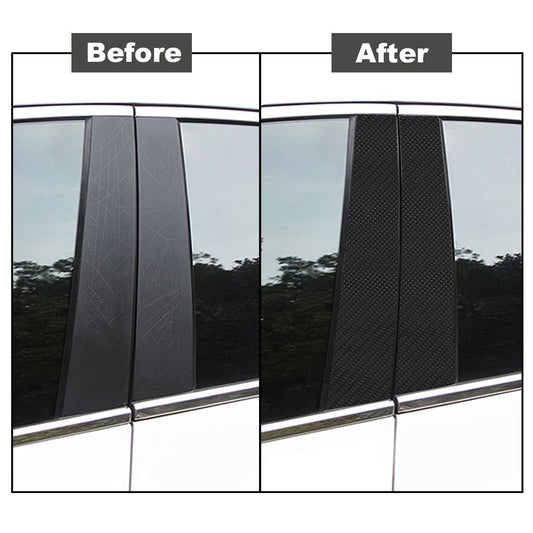 G-PLUS 6pcs Set Door Trim Piano Decal Compatible with BMW 3 Series E90 2005 2006 2007 2008 2009 2010 2011 2012