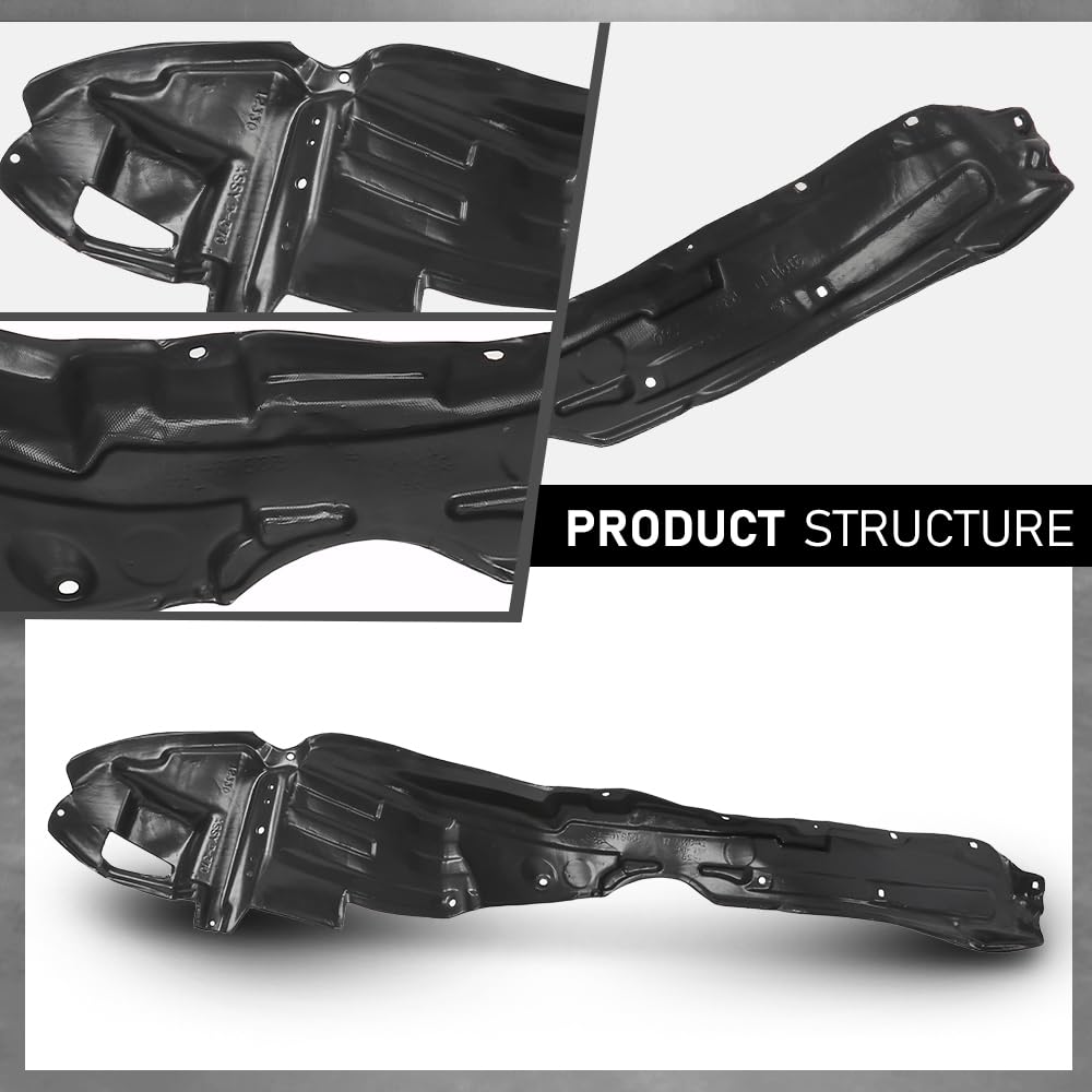 G-PLUS Inner Fender Liner Set Front Left and Right 2Pc Compatible with Toyota Corolla Sedan 2003-2008 TO1249119
