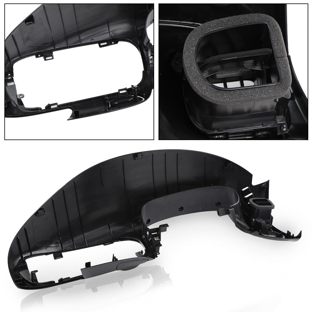 G-PLUS Dash Pad Bezel Compatible with Ford F150 1997-2003 / Ford Expedition 1997-2003 Dash Trim Bezel Replacement Black