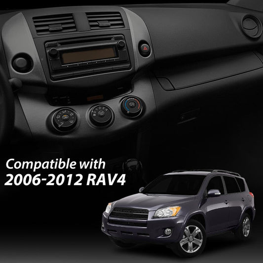 G-PLUS Center Dash A/C Heater Air Vent Cover Trim Bezel Switch Compatible with Toyota Rav4 2006-2012 Dashboard Air Vent Panel