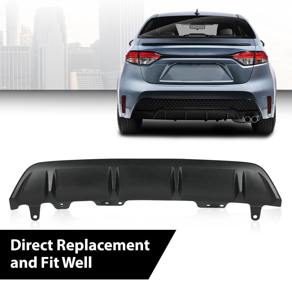 G-PLUS Rear Bumper Lower Valance Cover Compatible with Toyota Corolla XSE SE 2020-2021 5245302900 TO1144104